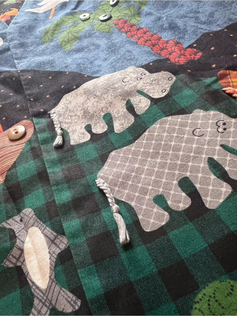 Handmade Noah’s Ark Storytelling Vest Animals 3D Details Teacher Art to Wear - Picture 7 of 11
